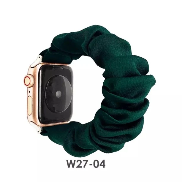 iWatch Strap For Girls Scrunchies Band Compatible With Apple Watch Series SE/7/6/5/4/3/2/1 For Size (38/40/41mm)  Design 120