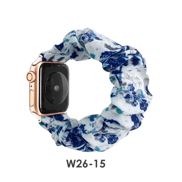 iWatch Strap For Girls Scrunchies Band Compatible With Apple Watch Series Ultra/8/SE/7/6/5/4/3/2/1 Design 131