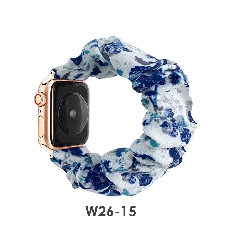 iWatch Strap For Girls Scrunchies Band Compatible With Apple Watch Series Ultra/8/SE/7/6/5/4/3/2/1 Design 131