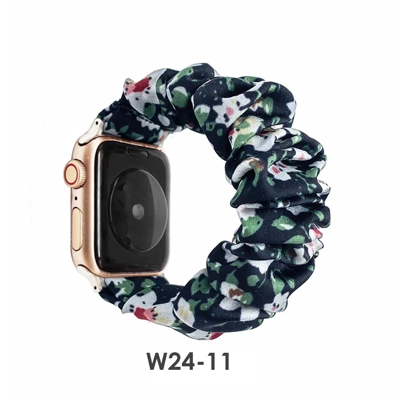 iWatch Strap For Girls Scrunchies Band Compatible With Apple Watch Series SE/7/6/5/4/3/2/1 Design 145