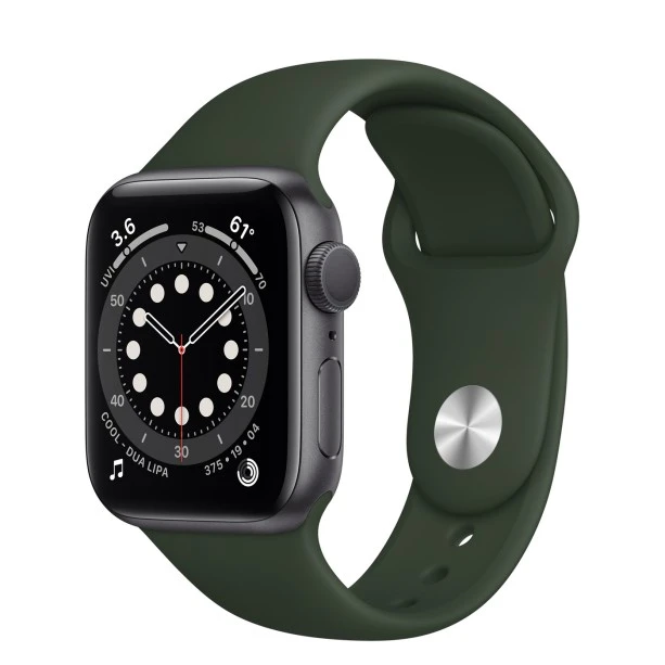 Forest Green Silicone Strap Compatible with Watch Series Ultra/8/Se/7/6/5/4/3/2/1 Size: 38mm/40mm/41mm