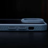 Camera Protection Shockproof Transparent Blue Bumper case For iPhone 13
