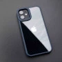 Camera Protection Shockproof Transparent Blue Bumper case For iPhone 13 Pro