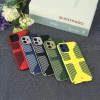 Dual Color Camera Protection Shockproof Stripe Case For iPhone : Black