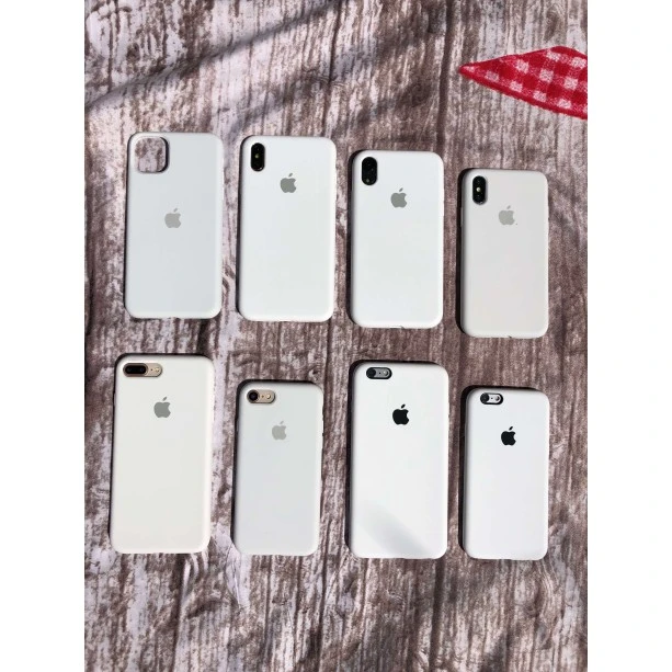 White Silicon Case For iPhone