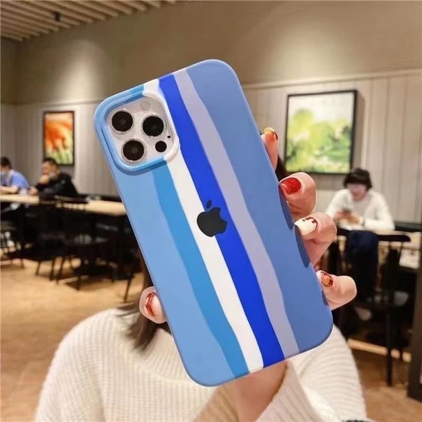 Pride Edition Blue Rainbow Silicon Case For iPhone 11 Pro