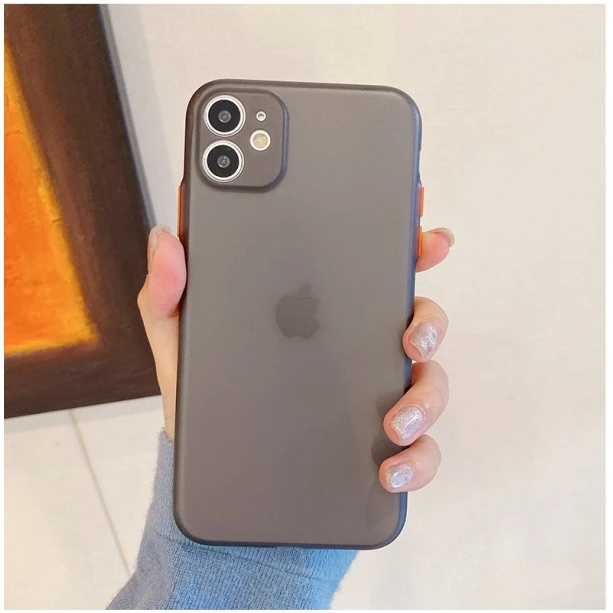 Smoke Black Transparent Ultra Thin Case For iPhone 