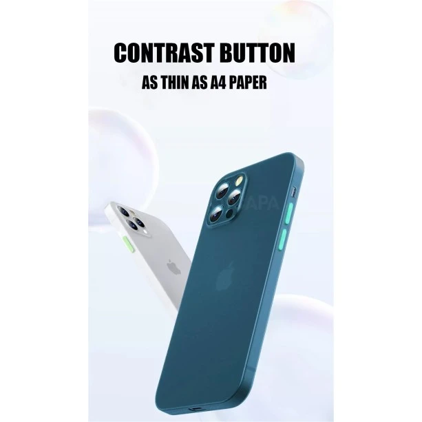 Pacific Blue Transparent Ultra Thin Case For iPhone 7plus / 8Plus