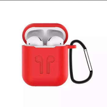 Soft Silicon Protective Carrying Case / Cover For Apple Airpods 3 Headsets -  Red