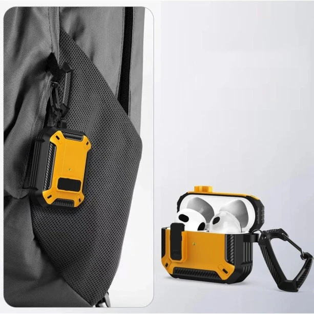 Rugged Armor Shockproof Case For AirPods Pro/Pro2 - Yellow
