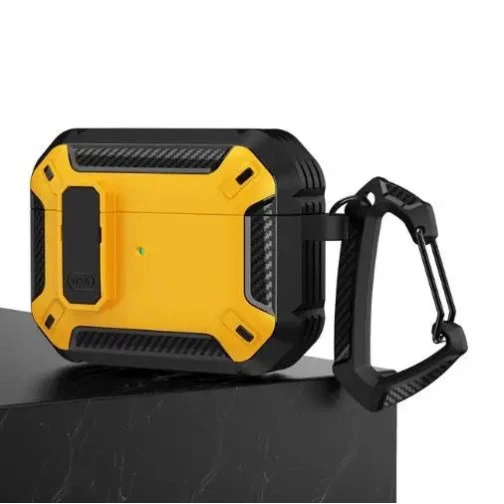 Rugged Armor Shockproof Case For AirPods 1/2 - Yellow