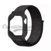 iWatch Silicon Case With Nylon Velcro Strap Compatible With Apple iWatch Series Ultra/8/Se/7/6/5/4/3/2/1 Size 38mm / 40mm / 41mm Black White