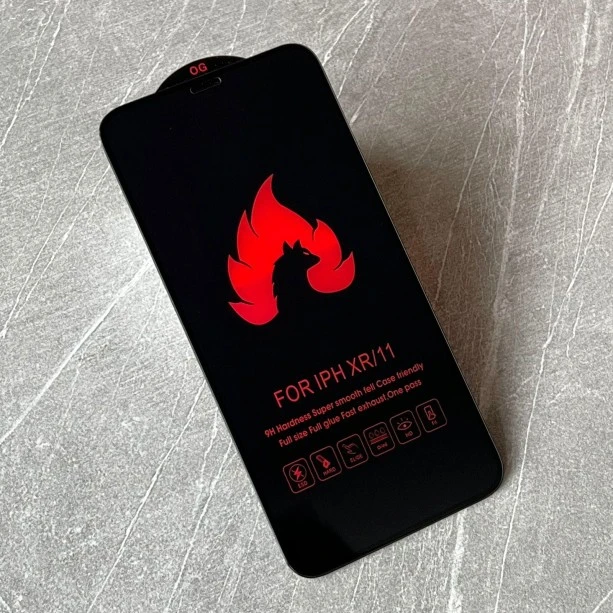 ESD Anti-Static Effect Transparent Tempered Glass Screen Protector for iPhone XR