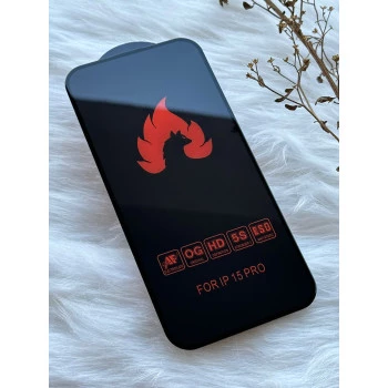 ESD Anti-Static Effect Transparent Tempered Glass Screen Protector for iPhone  15 Pro