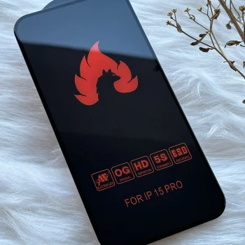 ESD Anti-Static Effect Transparent Tempered Glass Screen Protector for iPhone  15 Pro