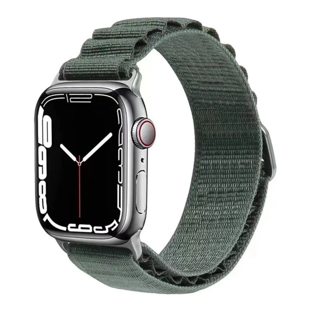 Green Alpine Loop For iWatch For Series Se/8/7/6/5/4/3/2/1 Size: 42mm/44mm/45mm/49mm