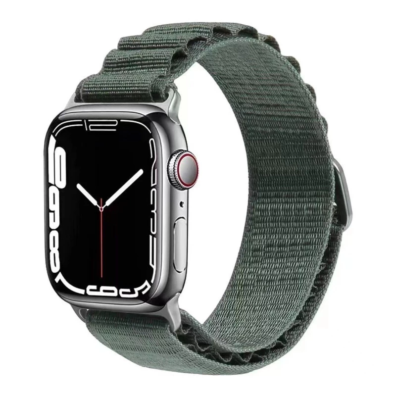 Green Alpine Loop For iWatch For Series Se/8/7/6/5/4/3/2/1 Size: 42mm/44mm/45mm/49mm