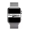CaseKiDukaan Stainless Steel Milanese Loop Strap with Magnetic Lock Buckle Wrist Band for Apple Watch Series Ultra/8/Se/7/6/5/4/3/2/1 Size 38/40/41mm  Silver