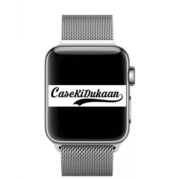 CaseKiDukaan Stainless Steel Milanese Loop Strap with Magnetic Lock Buckle Wrist Band for Apple Watch Series Ultra/8/Se/7/6/5/4/3/2/1 Size 38/40/41mm  Silver
