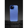 Frosted Solid Colour Shockproof Case for iPhone 14 Pro Max - Blue