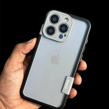 Wolmtt Bumper Shockproof Case For iPhone 13 Pro Max Black / Grey