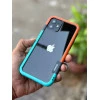 Wolmtt Bumper Shockproof Case For iPhone 12 / 12 Pro Orange / Blue
