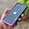 Wolmtt Bumper Shockproof Case For iPhone 12 / 12 Pro Pink / Black