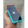 Wolmtt Bumper Shockproof Case For iPhone 12 / 12 Pro Orange / Blue