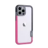 Wolmtt Bumper Shockproof Case For iPhone 14 Pro Max Pink / Black