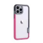 Wolmtt Bumper Shockproof Case For iPhone 14 Pro Max Pink / Black