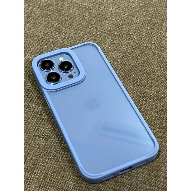Camera Protection Shockproof Transparent Sierra Blue Bumper case For iPhone 13 pro 