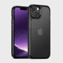 Carbon Fibre Texture Case for iPhone 15 Plus Black - Ultimate Protection in Stylish Black