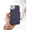 Carbon Fibre Texture Case For iPhone 13 - Red