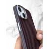 Carbon Fibre Texture Case For iPhone 13 - Red