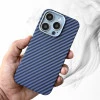 Carbon Fibre Texture Case For iPhone 14 Pro - Purple