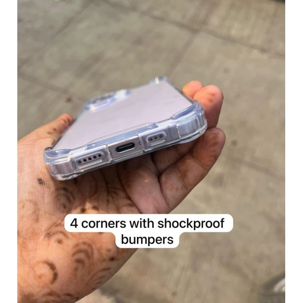 Clear Shockproof Case for iPhone 17 – Transparent Protective Cover