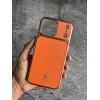 Premium Metallic Finish PC & PU Leather Case for iPhone 17 Pro