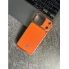 Premium Metallic Finish PC & PU Leather Case for iPhone 17 Pro