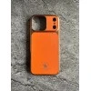 Premium Metallic Finish PC & PU Leather Case for iPhone 17 Pro