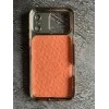 Premium Metallic Finish PC & PU Leather Case for iPhone 17 Pro