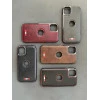 Green Leather Case With Chrome Electroplating For iPhone 12 / 12 Pro
