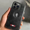 Black Leather Case For iPhone 12/12Pro
