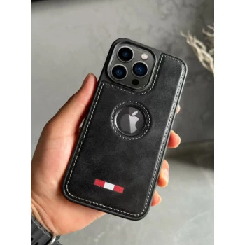 Black Leather Case For iPhone 12/12Pro