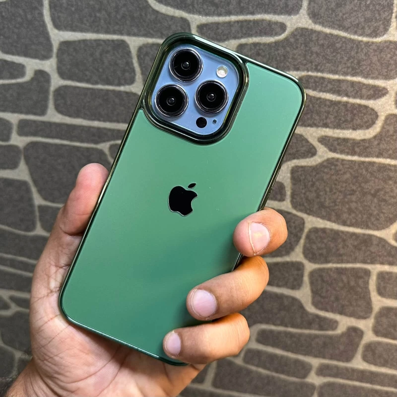 Luxury Chrome Case for iPhone 14 Pro Max Alpine Green