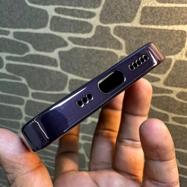 Luxury Chrome Case for iPhone 14 Deep Purple