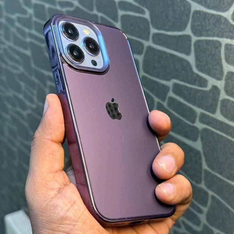 Luxury Chrome Case for iPhone 14 Pro Max Deep Purple