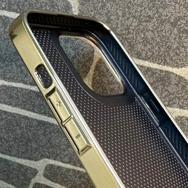 Luxury Chrome Case for iPhone 14 Pro Gold