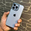 Luxury Chrome Case for iPhone 14 Pro Sierra Blue