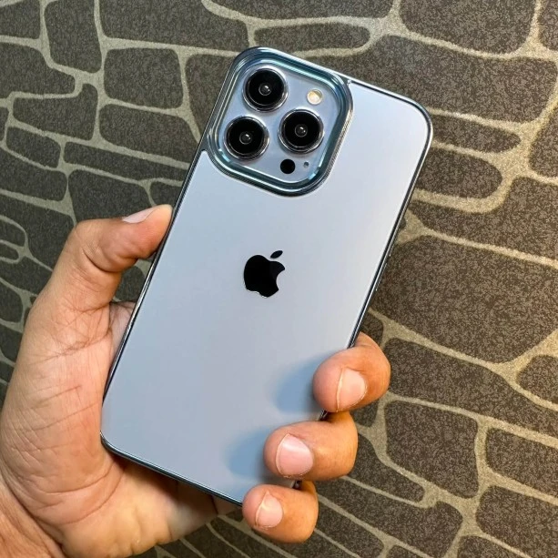 Luxury Chrome Case for iPhone 13 Sierra Blue