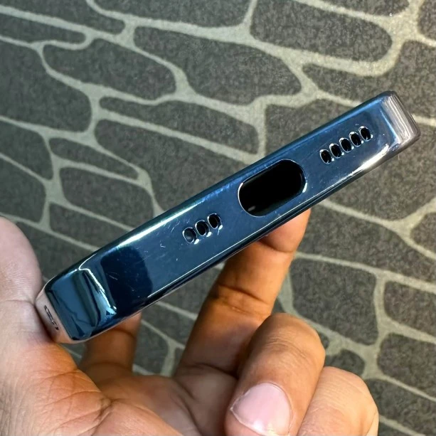 Luxury Chrome Case for iPhone 13 Sierra Blue